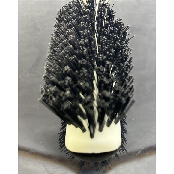 Vintage White Nylon Hair Brush Plastic Firm Bristles Number 2 - Picture 5 of 7